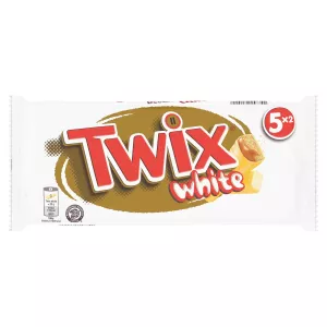 Barres Chocolatées Biscuits Enrobés De Chocolat Blanc Et Caramel 5x46g - Twix