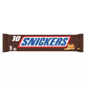 Barres chocolatées fourrées cacahuète et caramel 500g - SNICKERS
