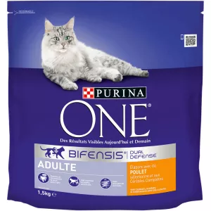 Croquettes pour chat Adulte, poulet 1.5 kg - PURINA ONE
