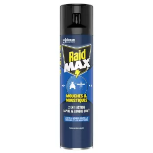 Insecticide Max Mouches et Moustiques 400ml -RAID