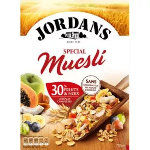 Céréales Muesli Fruits/noix 750g - Jordans