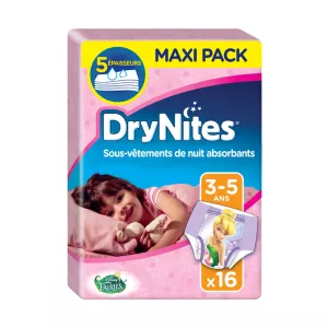 Drynites Fille 3-5 Ans X16 Cul
