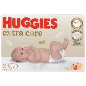 Couches Bébé Taille 2 3-6kg Disney Extra Care x58 - HUGGIES