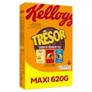 Cereali Treasure Choco Roulette, 620g - KELLOGG'S