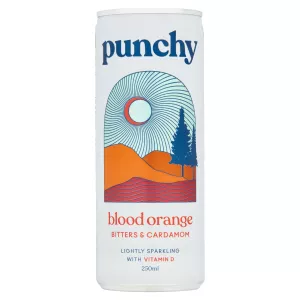 Blood Orange Soft Drink. Bitter And Cardamom 250 Ml - Punchy