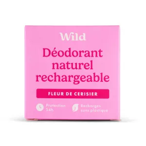 Recharge pour déodorant naturel fleur de cerisier 40g - WILD