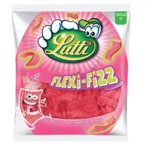 Flexi-fizz strawberry candy 225g - LUTTI