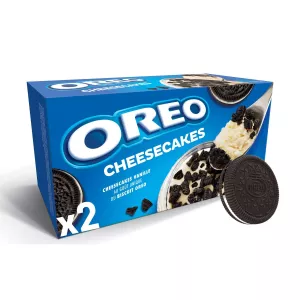 वेनिला और चॉकलेट चीज़केक मिठाई 2x80g - Oreo