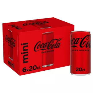 Soda zonder Sucres mini 6x20cl - Coca-cola