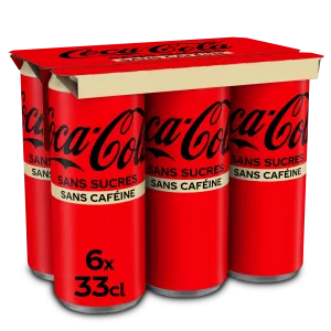 Soda sans sucres sans caféine 6x33cl - COCA-COLA