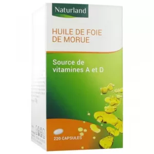 220caps Huile Foie Morue Natur