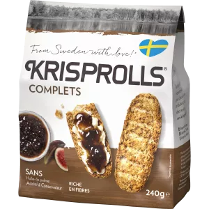 Petits Pains Suédois Complets, 240g - KRISPROLLS