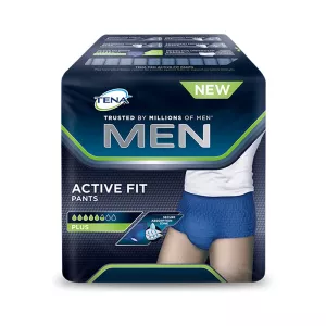 Boxer Protections Fuites Urinaires Homme plus Taille L-XL Bleu Men Active Fit - TENA