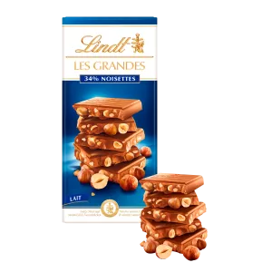 Les Grandes Lait Noisettes Tablette 150 G - LINDT