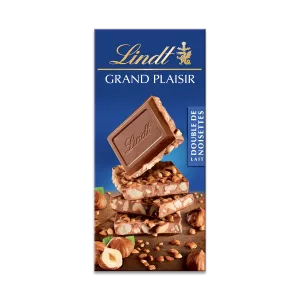 Raha kubwa maziwa mara mbili ya hazelnuts 150 g kibao - LINDT