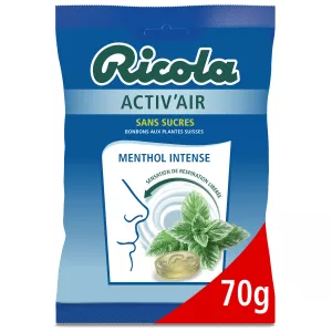 Pipi kubwa ya menthol active'air bila sukari 70g - RICOLA