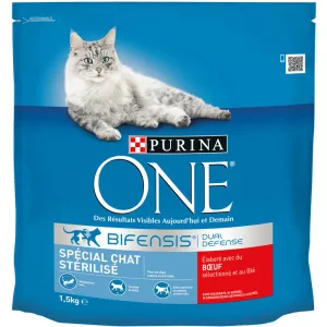 Croquettes pour chat stérilisé/bœuf  1.5kg - PURINA ONE