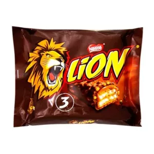 Barras de Chocolate ao Leite X3 - LION