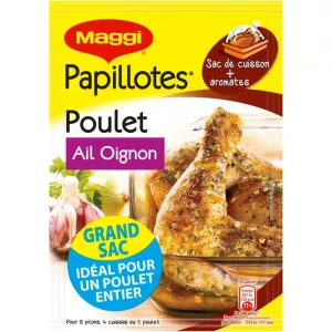 Papillotes poulet/ail/ oignon 36g - MAGGI