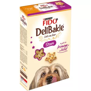 Friandise Fido Delibakie Stars au goût de fromage et de boeuf 320g - PURINA