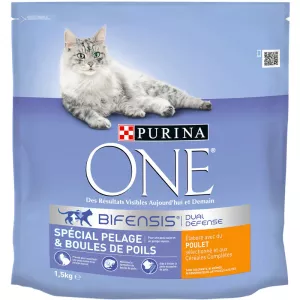 Корм для кошек для особой шерсти и комков шерсти 1,5 кг. - PURINA ONE