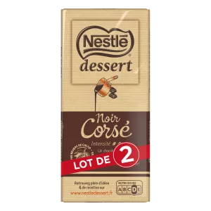 Intensive dunkle Gebäckschokoladentafel 2x200g - NESTLÉ