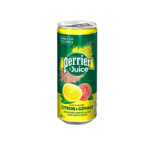 Gasdrank Perrier Juice Lemon Goyave Slim 33Cl -doos - PERRIER