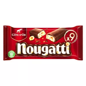 Barres Chocolatées Au Chocolat Au Lait Et Nougat Nougatti 9x30g - Cote D'or