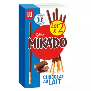 2x100g Mikado Chocomelk Lu