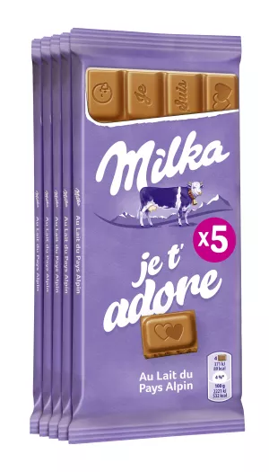 アルパイン ミルクチョコレートバー 5x100g - MILKA