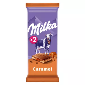 クリームとキャラメルが入ったミルクチョコレートバー 2x100g - Milka