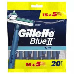 Rasoirs Jetables pour Homme Blue II plus Slalom x20 - GILLETTE