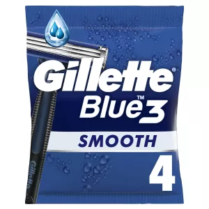 Blaue 3 glatte Einwegrasierer – Gillette