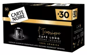 Café Capsules L'iconique 100% Arabica Compatibles Nespresso X30 - Carte Noire