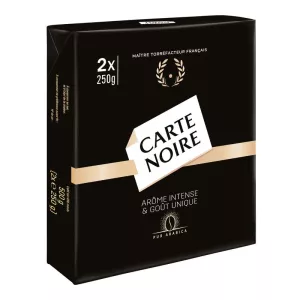 Café moulu pur arabica 2x250g - CARTE NOIRE
