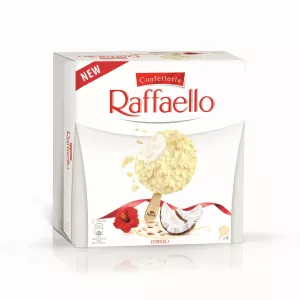 Glace bâtonnet Noix de Coco Amandes x4 - RAFFAELLO