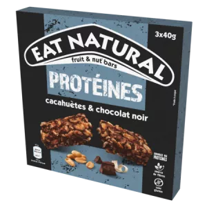 ピーナッツとダークチョコレートのプロテイン ソース バー 3x40g - Eat Natural