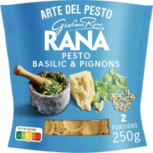 Pasta tươi Ravioli Pesto húng quế và hạt thông 250g - Rana