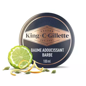 Baume Barbe Douce pour Homme KING C 100ml -GILLETTE