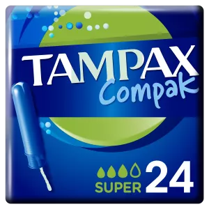 Tampons avec Applicateur Super Compak x22 - TAMPAX