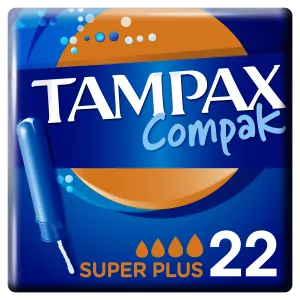 Tampões com Aplicador Compak Super Plus x22 - TAMPAX