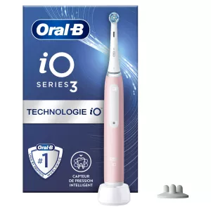 Brosse À Dents Electrique Rose Séries 3s iO avec Chargeur - ORAL-B