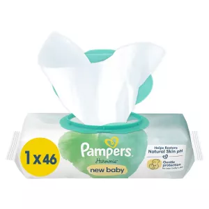 Lingettes New Baby Harmonie X46 - PAMPERS