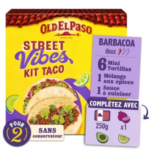 Kit Totilla Taco BBQ 255g - OLD EL PASO