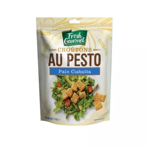 Ciabatta Croutons al pesto 80g - Fresh Gourmet