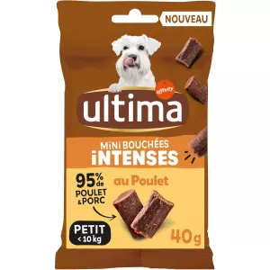 Mini petisco para cachorro mini mordidas com prazer de frango 40g - ULTIMA