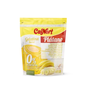 Gelatina Sem Açúcar Sabor Banana 280 G - CALNORT