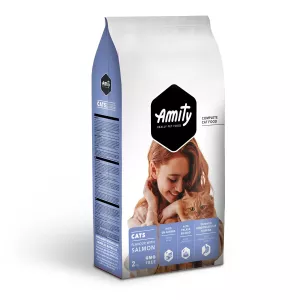 Croquettes Pour Chat Adulte Au Saumon 2kg - Amity
