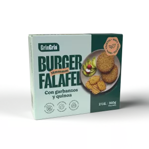 Falafel-Burger (2 Burger à 80 g) - Gringrin