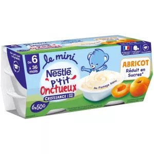 P'tit Onctueux Abricot 6x50g - NESTLE